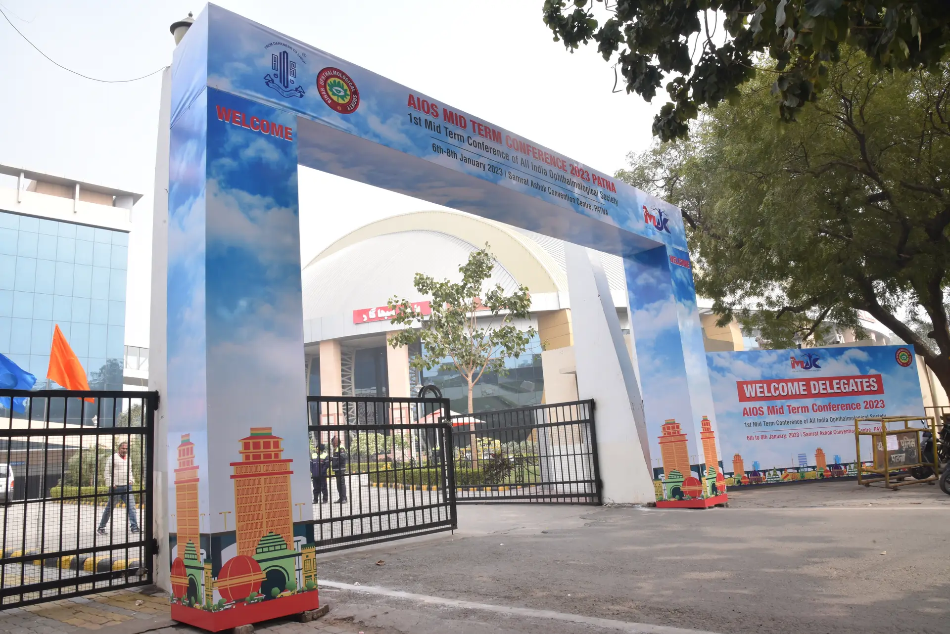 AIOS Mid-Term Conference 2023, Patna — Gate & Façade